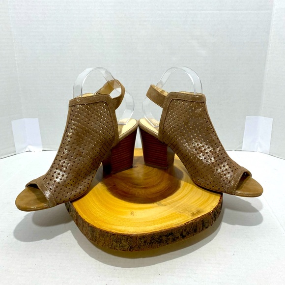 Isola || Woman Metallic Foil Suede sandals size 9 - Picture 5 of 12